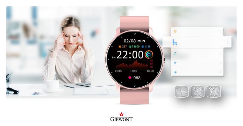 Smartwatch Giewont GW120-1 Różowy zdjęcie 10
