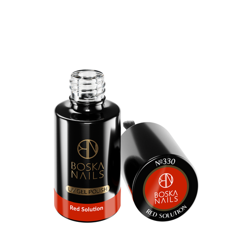 BOSKA NAILS Lakier hybrydowy Red Solution 330 - 6ml na Arena.pl