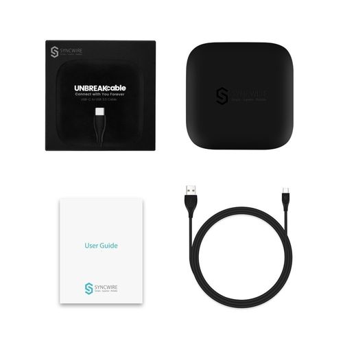 Syncwire Unbreakcable - Kabel USB-C na USB 3.0 1m - czarny na Arena.pl