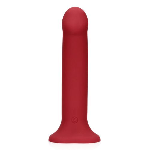 Non-Phallic Vibrating Dildo - Large - Raspberry Red na Arena.pl