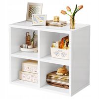 REGAŁ OTWARTY STOJĄCY MODUŁOWY BIAŁY PÓŁKA KOMODA LOFT SKANDYNAWSKI