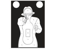 Tarcze strzeleckie, sylwetkowe TS-9 Francuz-kpl.50 szt