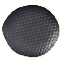 Talerz Ceramiczny Czarny Deserowy Mały na Przekąski Przystawki Desery