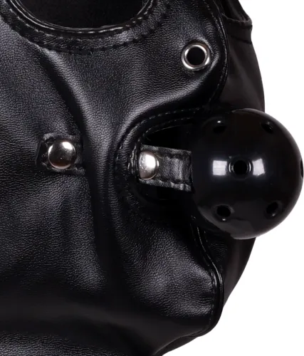 ouch! by shots maska z opaską na oczy i oddychającą kulą - czarna na Arena.pl