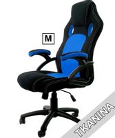 Fotel obrotowy do biurka CARRERA M BLUE FABRIC