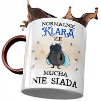 Kubek Bordowy Dla Klary Koleżanki Żony Na Prezent Z Nadrukiem Ze Zdjęciem