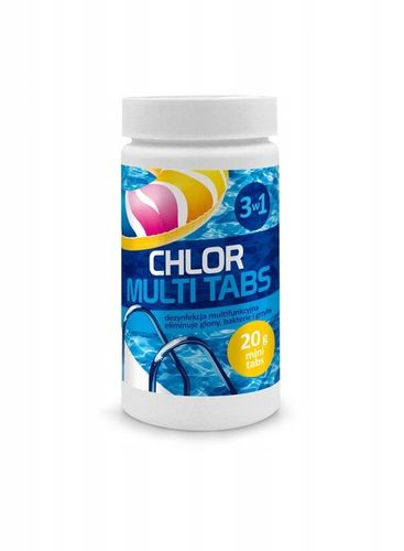 CHLOR MULTI tabletki 20g NIEBIESKIE do basenu 1kg na Arena.pl
