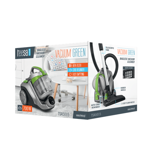 Odkurzacz bezworkowy Teesa VACUUM GREEN na Arena.pl