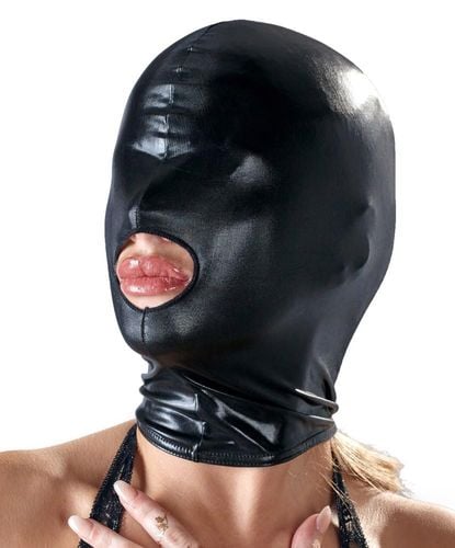 maska bdsm bad kitty czarna poliester na Arena.pl