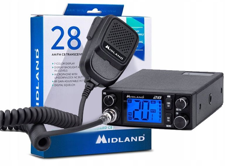 Radio CB Midland 28 Multistandard 12/24V VOX zdjęcie 1
