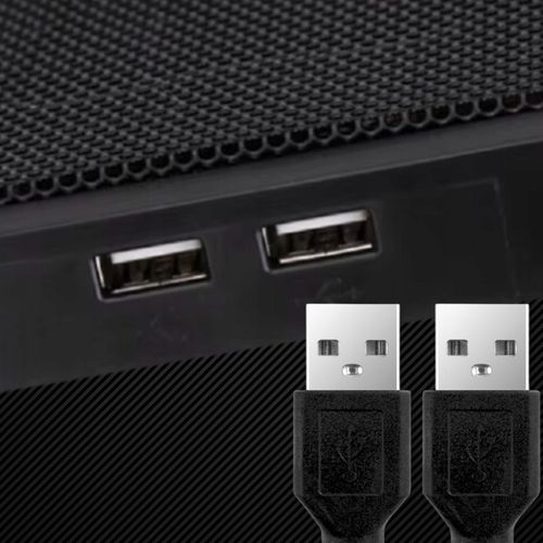 PODSTAWKA CHŁODZĄCA POD LAPTOPA WIATRAK DO KOMPUTERA NOTEBOOKA RGB 12-17" na Arena.pl