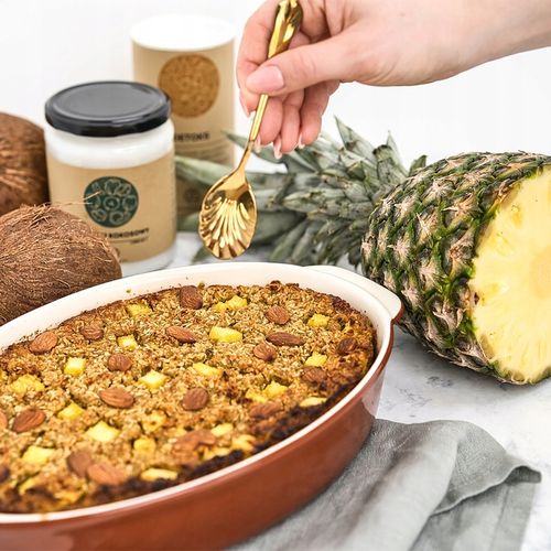 BIO Olej kokosowy 1 l Racjonalni NIERAFINOWANY tłoczony na zimno! na Arena.pl