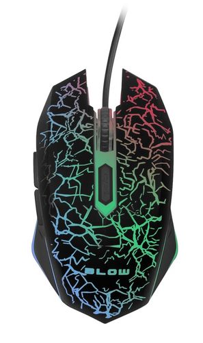 MYSZ OPTYCZNA MYSZKA GAMINGOWA BLOW DLA GRACZY HURRICANE RGB 2400DPI CZARNA na Arena.pl