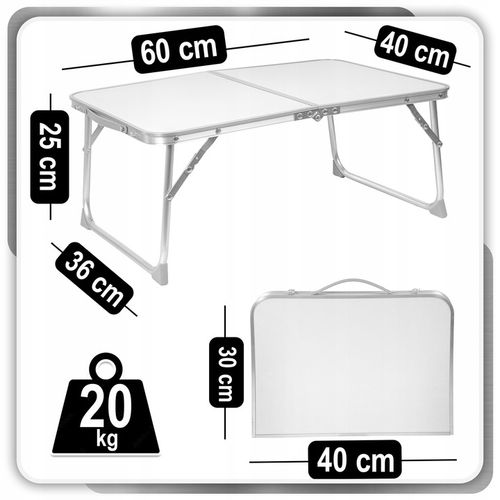 STOLIK TURYSTYCZNY SKŁADANY WALIZKA KEMPINGOWY NA RYBY BIWAK 60X40X25 -S- na Arena.pl