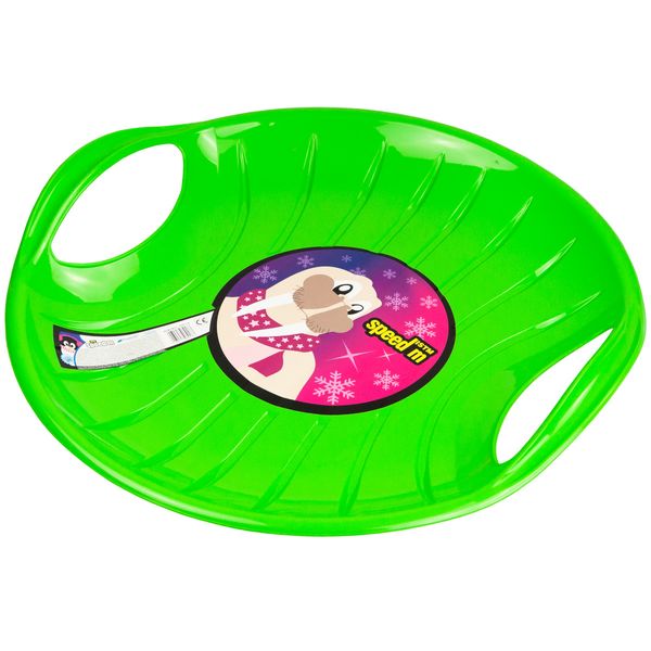 ŚLIZG OKRĄGŁY SANKI PLASTIKOWE JABŁUSZKO SPEED M zdjęcie 5