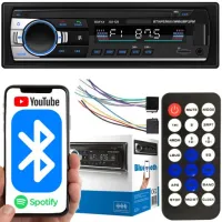 Radio Samochodowe Bluetooth 1Din USB AUX TF Pilot