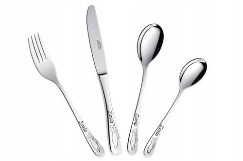 Sztućce dla Dzieci Gerlach Bon Ton Kotki Grawer Prezent na Chrzest na Arena.pl