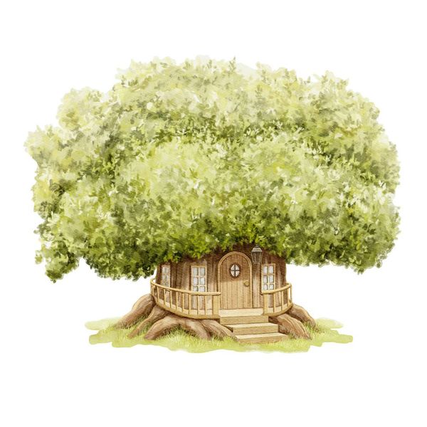 Naklejka Domek Drzewo DK473 zdjęcie 3