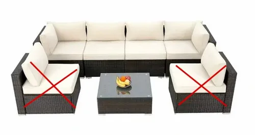 KOMPLET RATTAN SOFA STOLIK RATAN 4 OSOBY na Arena.pl