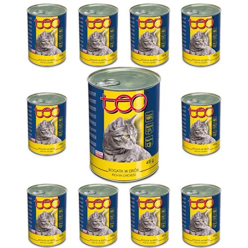 Karma mokra dla kota TEO bogata w drób 415 g x 10 sztuk na Arena.pl