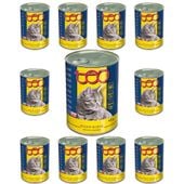 Karma mokra dla kota TEO bogata w drób 415 g x 10 sztuk