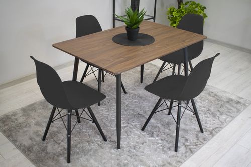 Krzesło OSAKA czarne / nogi czarne x 2 na Arena.pl