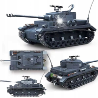 KLOCKI wojskowe CZOŁG Militarny 985 EL. + 3 FIGURKI model TANK (KL27)