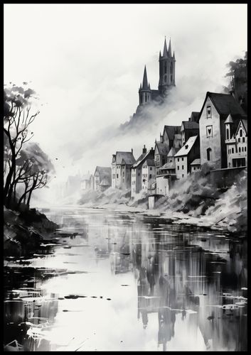 Plakat 70x100cm Mglisty Refleks na Arena.pl