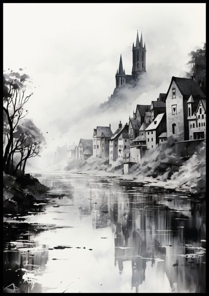 Plakat 70x100cm Mglisty Refleks zdjęcie 2