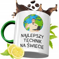 Kubek Zielony Dla Technika Na Urodziny Prezent Z Nadrukiem Ze Zdjęciem