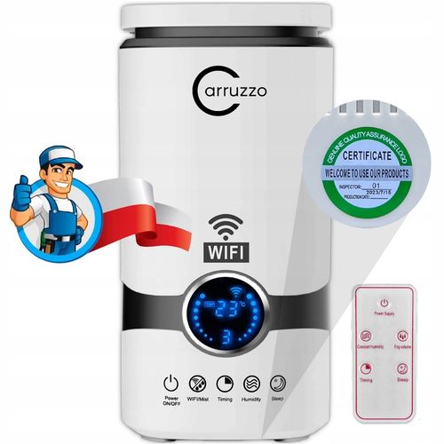 Nawilżacz powietrza SMART HOME WIFI automatyczny AROMATERAPIA OLEJKI PILOT na Arena.pl