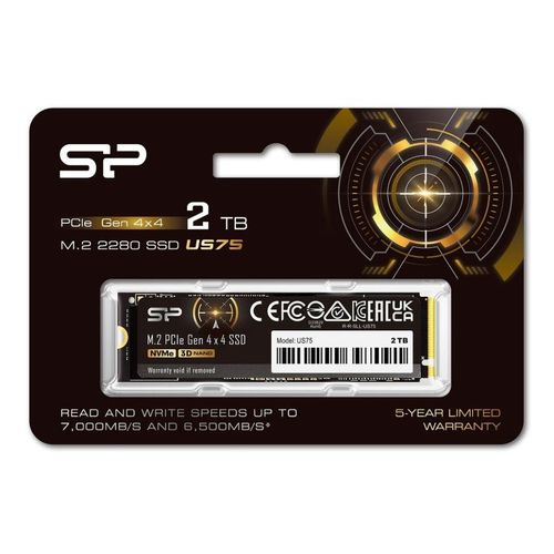 Dysk SSD Silicon Power US75 2TB M.2 PCIe Gen4x4 NVMe 1.4 7000/6500 MB/s na Arena.pl