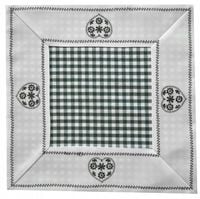 Serwetka 9247 30 x 30cm biały + zielony