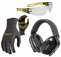 STANLEY ZESTAW OCHRONNY BHP OKULARY NAUSZNIKI REKAWICE SYCOMBOKIT-1
