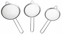 ZESTAW SITEK Sitko Metalowe STALOWE Kuchenne Cedzak Durszlak 3szt 6847