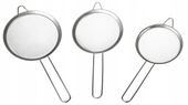 ZESTAW SITEK Sitko Metalowe STALOWE Kuchenne Cedzak Durszlak 3szt 6847