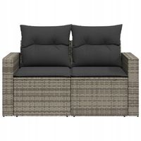 SOFA OGRODOWA KANAPA SIEDZISKO MEBLE NA TARAS BALKON OGRÓD PODUSZKI RATTAN