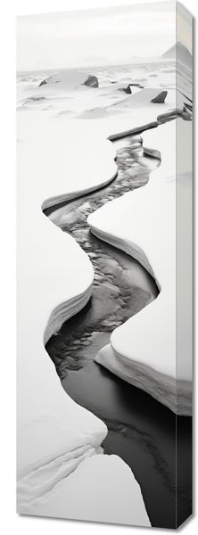 Obraz 30x90cm Szczeliny Mrozu zdjęcie 1
