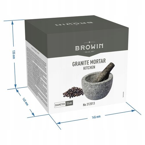 solidny moździerz kuchenny z tłuczkiem Granitowy trwała jakość prezent na Arena.pl