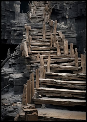 Plakat 64x90cm Schody do Nieznanego na Arena.pl