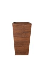 Donica skośna drewnopodobna z blachy ocynkowanej 30x40x70