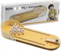 ZABAWKA DREWNIANA GRA NA BIURKO BOWLING KRĘGLE