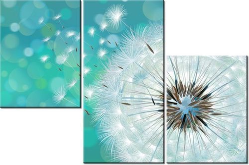 60 90CM OBRAZ 3 ELEM PUSZYSTY DMUCHAWIEC ŚCIENNY DRUK PŁÓTNO na Arena.pl