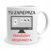 Kubek Prezent Informatyka Programisty Tu Zapieprza Z Nadrukiem Ze Zdjęciem
