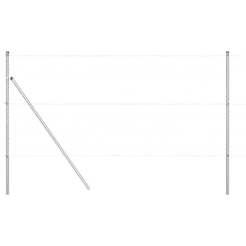 Słupki ogrodzeniowe 13 pcs Srebrny Ø32mm 170 cm na Arena.pl