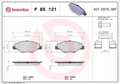 KLOCKI HAM PRZOD XTRA BREMBO na Arena.pl
