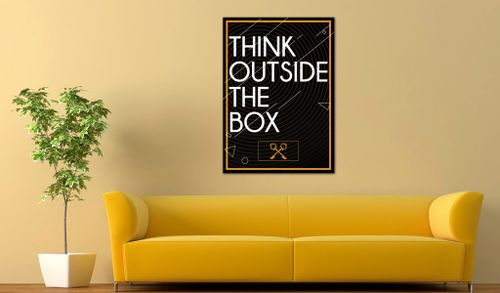 Obraz - Think outside the box Rozmiar - 50x70 na Arena.pl