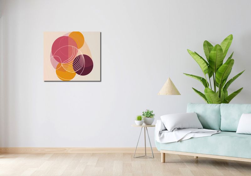 Obraz 70x60cm Przenikanie Ciepła zdjęcie 2