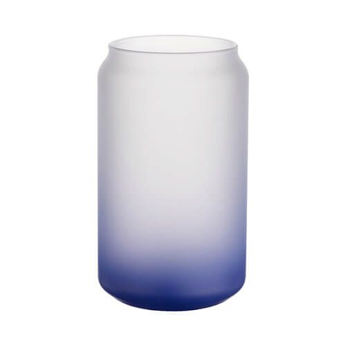 Szklanka 400 ml szroniona do sublimacji - granatowy gradient zdjęcie 1