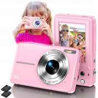 PRZENOŚNY APARAT CYFROWY FOTOGRAFICZNY HD 1080P DLA DZIECI 32GB ZESTAW
